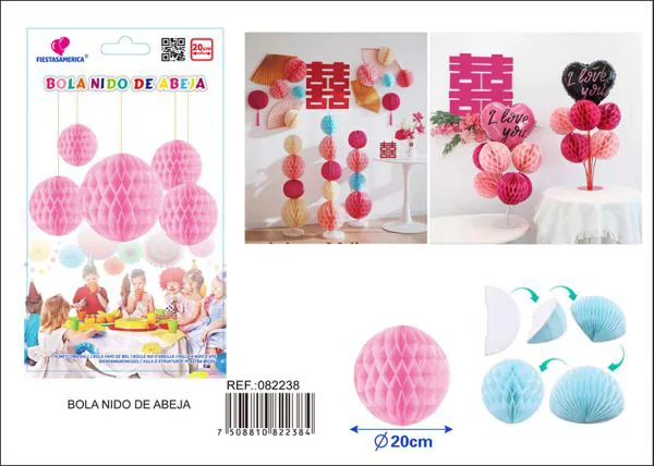 Bola de panal rosa