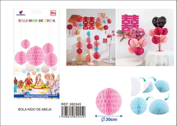 Bola de panal rosa