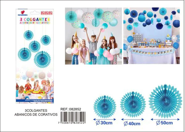 Flor de papel calada azul