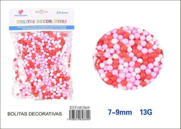 Bolitas de espuma multicolor