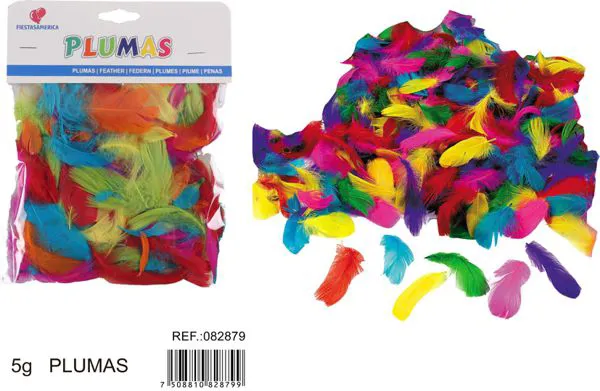 Plumas decorativas tonos oscuros