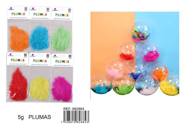 Plumas decorativas tonos oscuros
