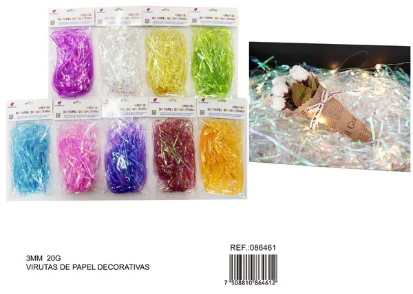 Hilo decorativo iridiscente transparente