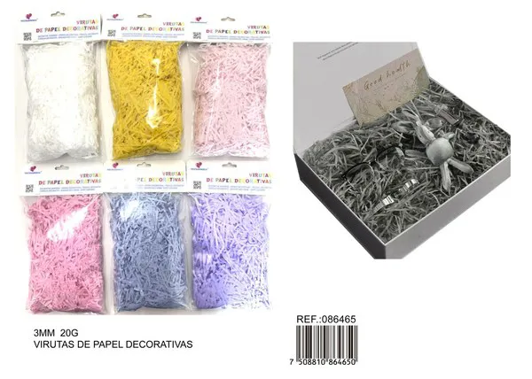 Relleno de papel tonos claros