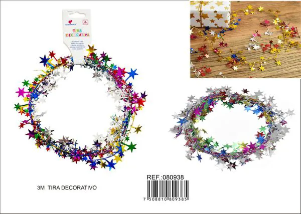 Enredadera decorativa de estrellas degradada