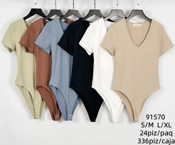 Bodysuit de mujer de manga corta-91570