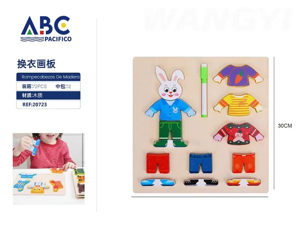 Rompecabezas tablero para vestir