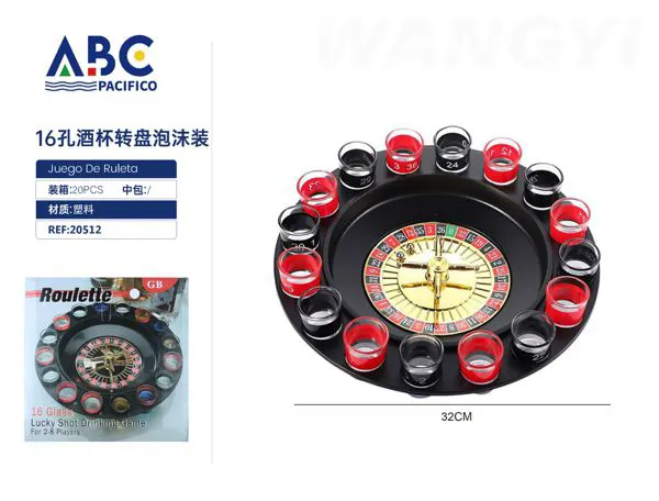 Juguete didáctico de ruleta con copas