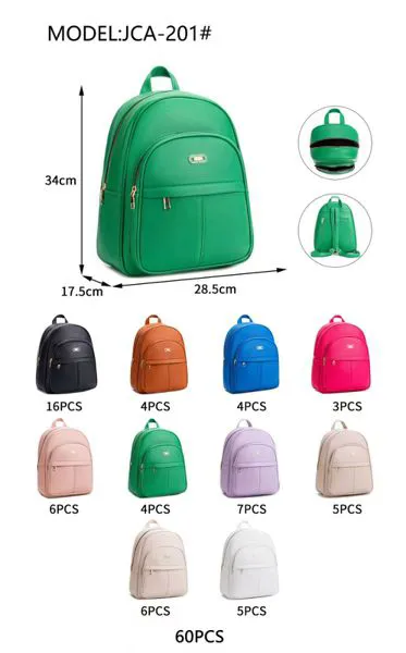 Mochila grande de piel sintética para mujer