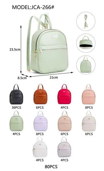 Mini mochila de piel sintética para mujer