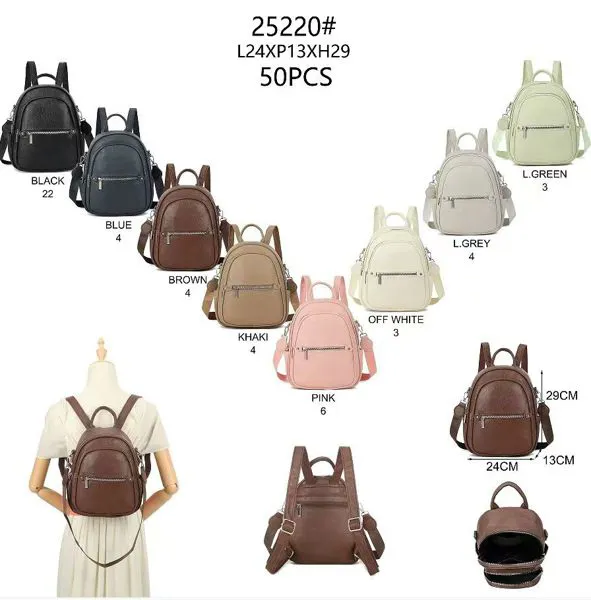 Mini mochila de piel sintética para mujer