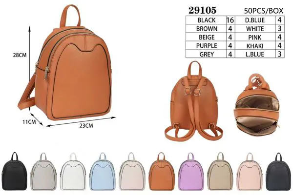 Mochila pequeña de piel sintética para mujer