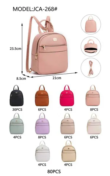 Mini mochila de piel sintética para mujer