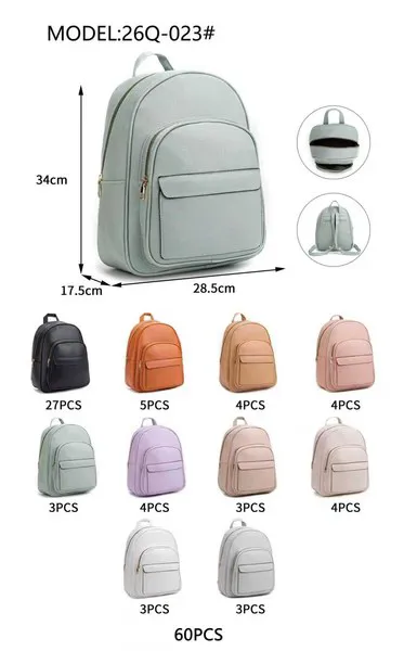 Mochila de piel sintética para mujer