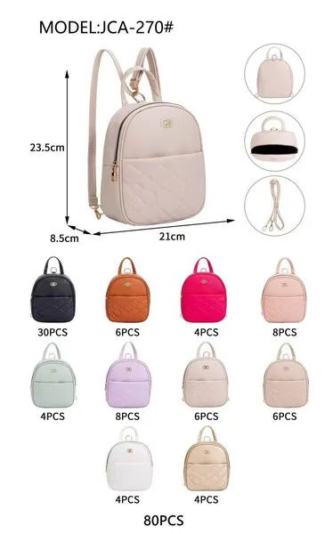 Mochila pequeña acolchada