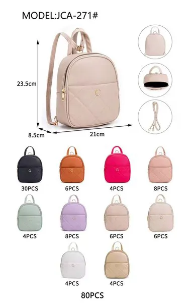Mochila pequeña acolchada