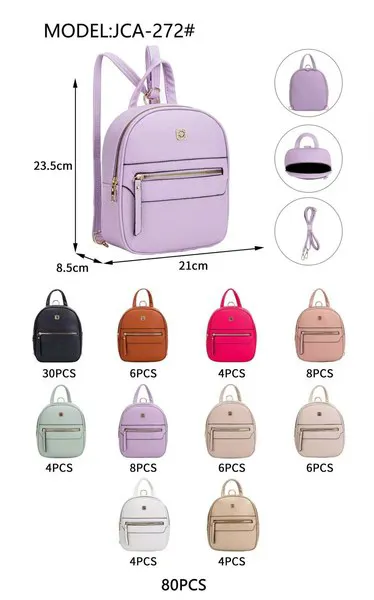 Mochila pequeña de piel sintética