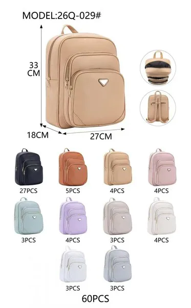 Mochila con múltiples bolsillos
