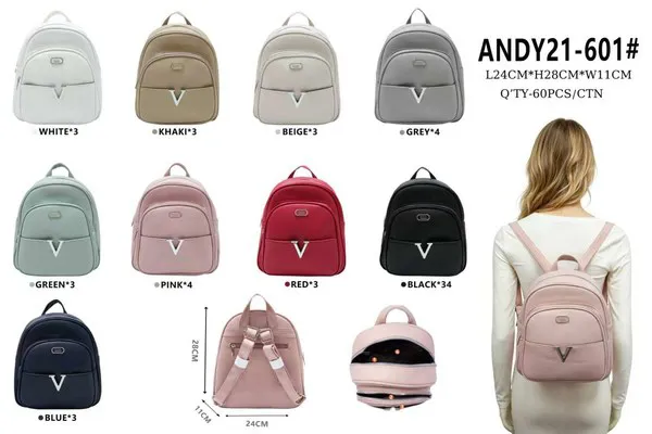 Mochila de piel sintética para mujer