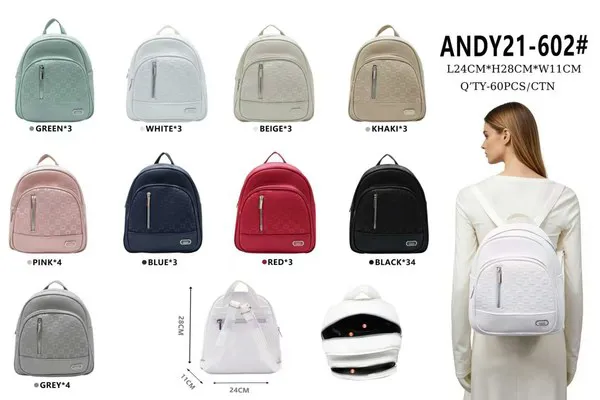 Mochila con estampado monograma