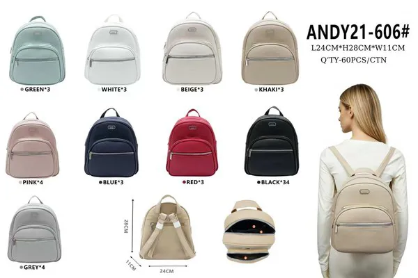 Mochila de piel sintética para mujer
