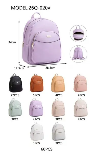 Mochila de piel sintética para mujer