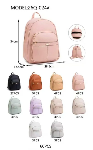 Mochila de piel sintética para mujer