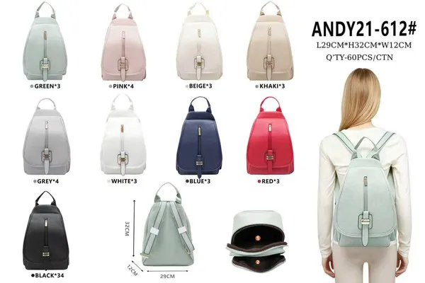 Mochila de piel sintética para mujer