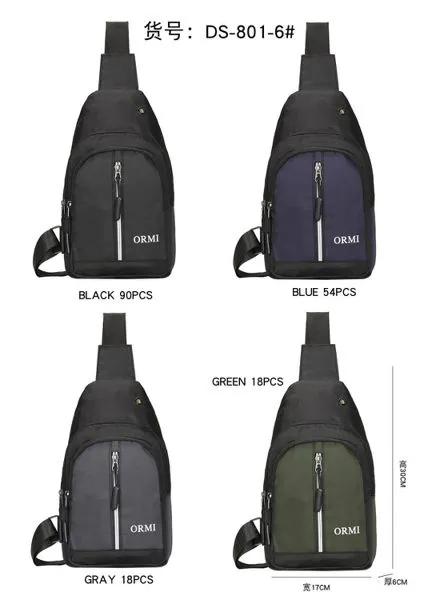 Bolso cruzado de pecho de oxford para hombre