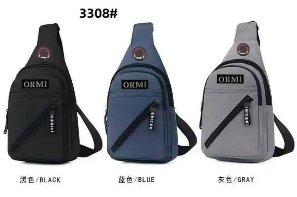 Bolso cruzado de pecho para hombre de gran capacidad
