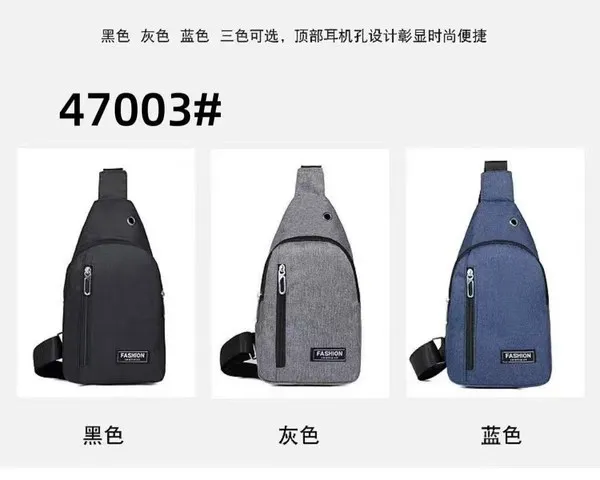 Bolso cruzado de pecho de oxford para hombre
