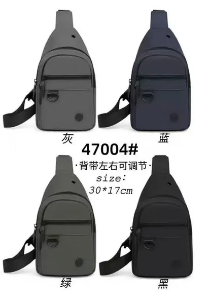 Bolso cruzado de pecho para hombre con salida para audífonos