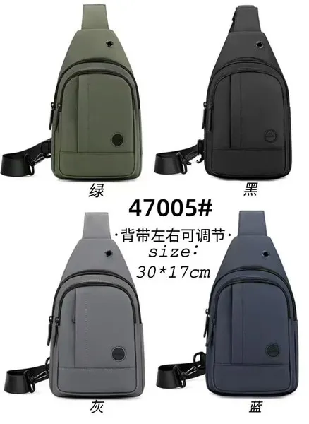 Bolso cruzado de pecho para hombre con salida para audífonos