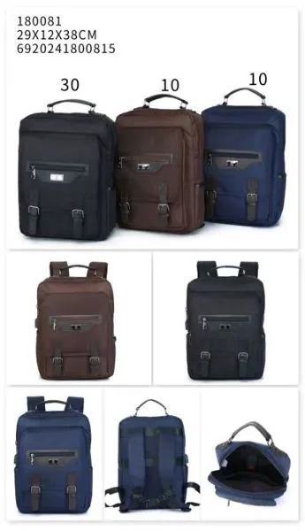 Mochila casual de oxford para hombre
