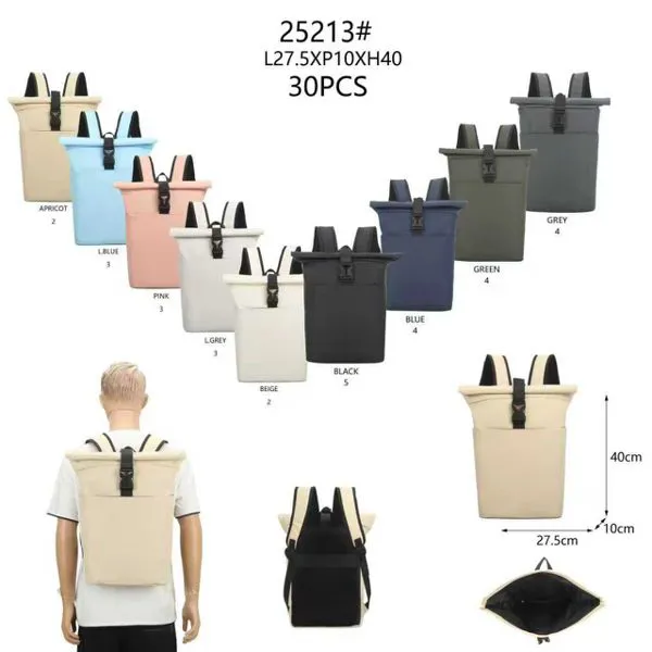 Mochila casual enrollable