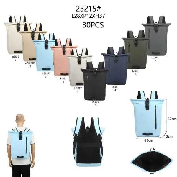 Mochila casual enrollable impermeable