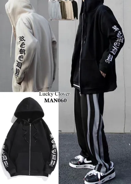 Sudadera con capucha y cremallera
