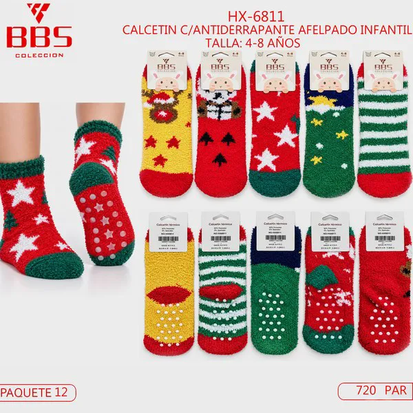 Calcetines afelpados infantiles