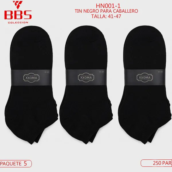 Calcetines negros para caballero