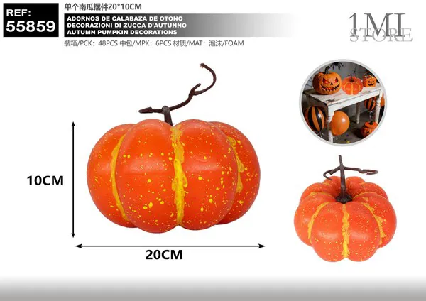 Adorno de calabaza otoñal (20x10 cm)