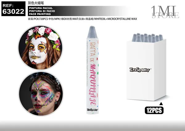 Pintura facial en barra gris