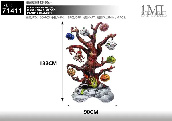 Set de globos de árbol seco fantasmal (132x90 cm)