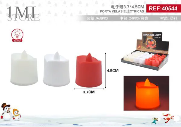 Vela LED eléctrica de té (colores surtidos)