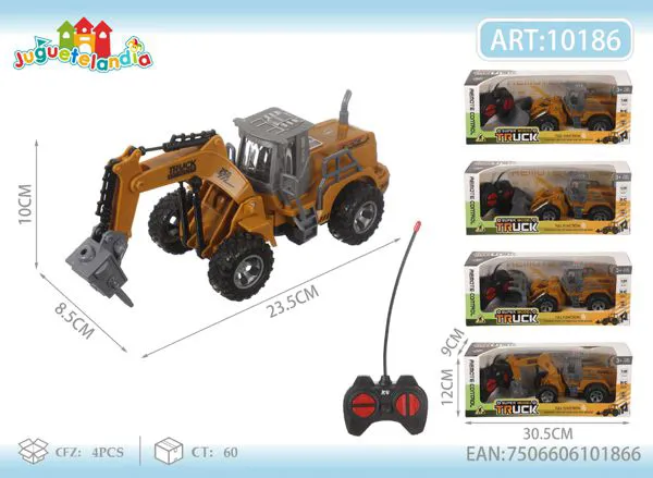Tractor cargador frontal de control remoto