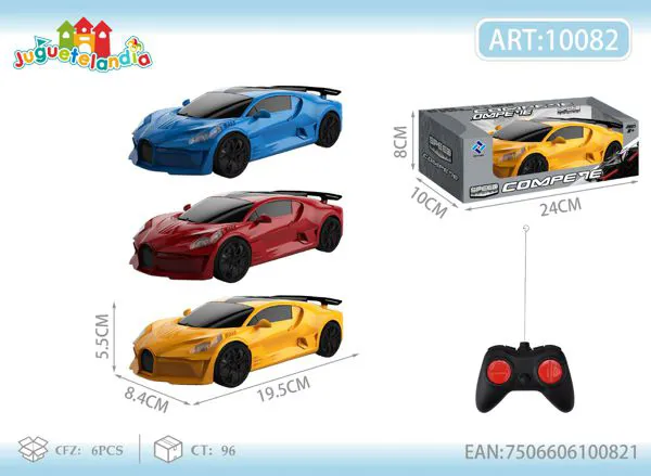 Auto deportivo de control remoto 4 canales escala 1:22