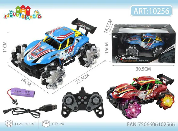 Auto acrobático de control remoto 13 canales con luces y música