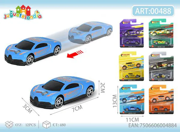 Auto deportivo de carreras de metal a fricción