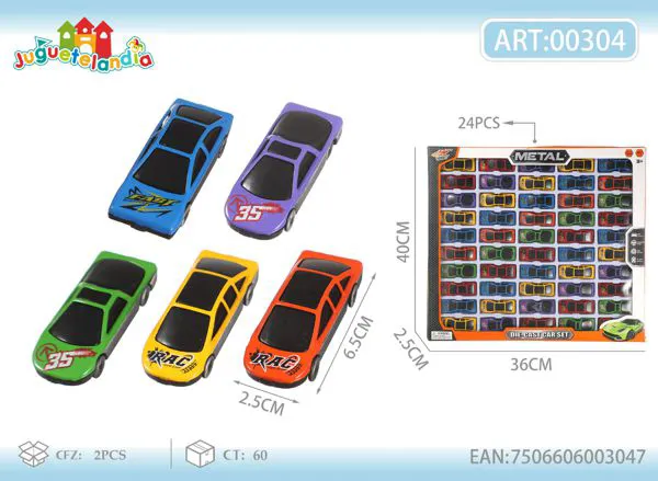 Set de autos de metal 1:64 (50 piezas)