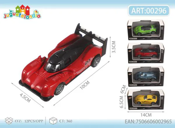 Auto de carreras de metal 1:43 (colores surtidos)