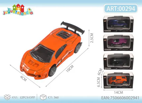 Auto deportivo de metal 1:43 (colores surtidos)